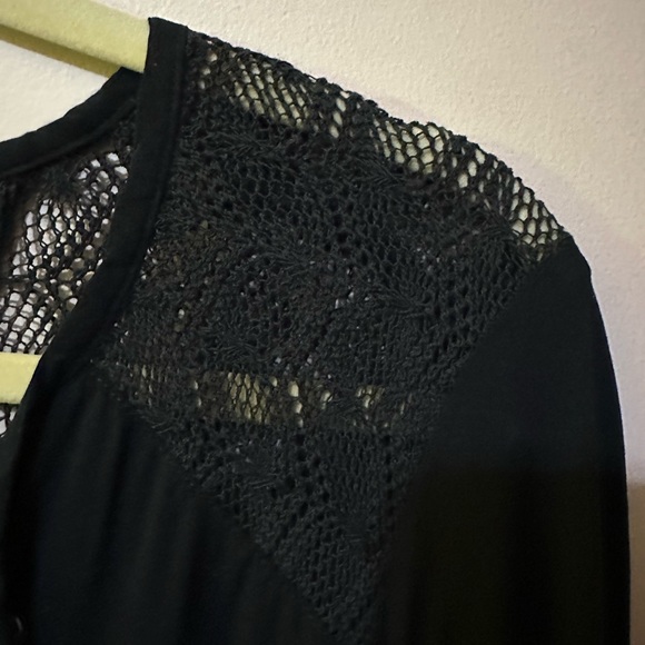 Harley Davidson three-quarter sleeve lace inset blouse - Picture 8 of 9